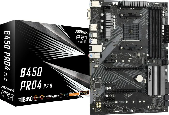ASRock B450 Pro4 R2.0 alaplap (90-MXBEE0-A0UAYZ) | pcx.hu