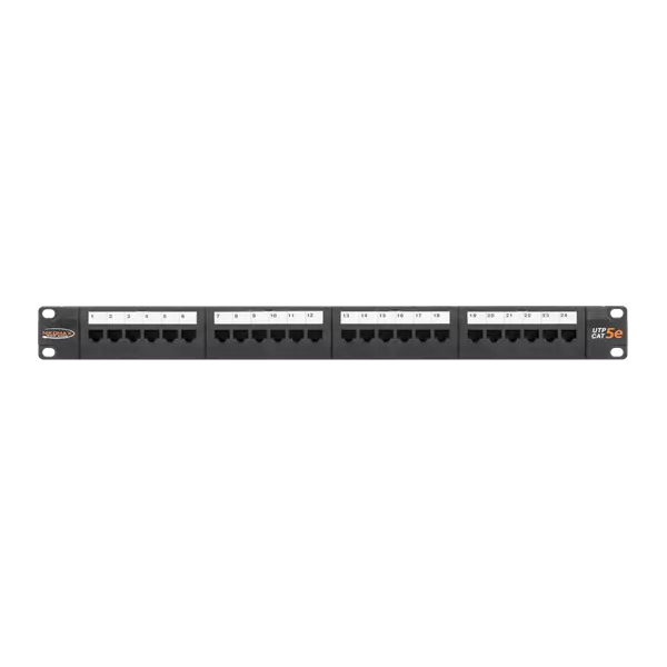 NIKOMAX Patch panel UTP, CAT5e, 24 portos, szerszámmal szerelhető, 1U ...